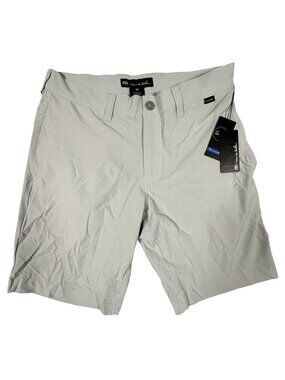 TravisMathew Mens Gray 32 Carlsbad Golf Shorts 9" Performance Flex Lightweight